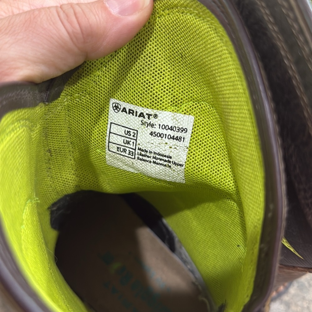 Ariat Workhog boots size 2 - Picture 6 of 9